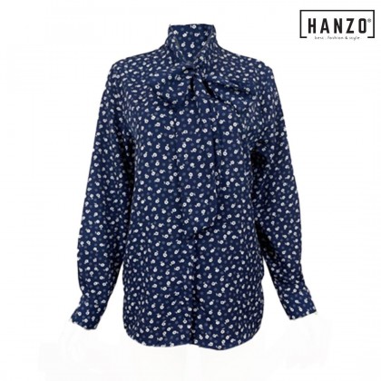 RGN BY HANZO WOMEN FLORAL BLOUSE R393# 106770 (BLUE/GREY/GREEN/BLACK)